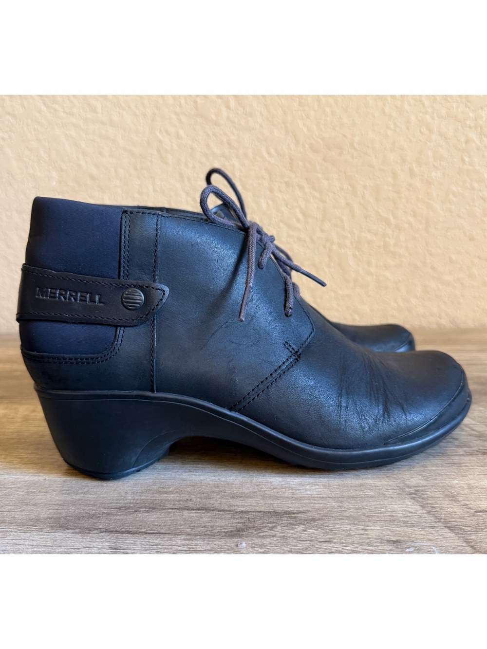 Merrell Veranda lace-up Leather ankle boots Grip Traction Outsoles Comfort Shoes
